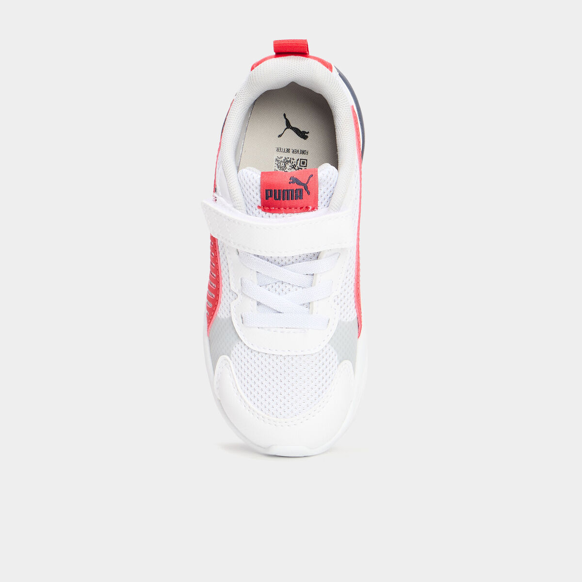 Baskets running &agrave; scratchs Puma rouge gar&ccedil;on