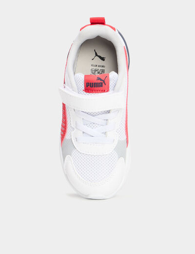 Baskets running à scratchs Puma rouge garçon