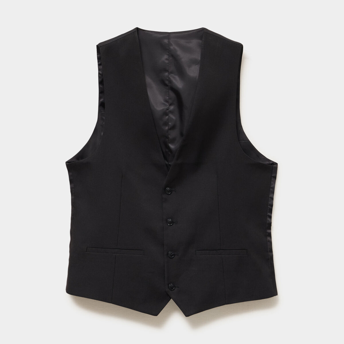 Gilet de costume sans manches noir homme