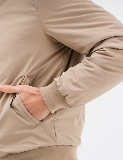 Blouson zippé col montant Creeks taupe homme