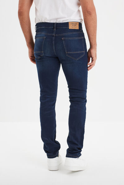 Jeans coupe slim denim brut homme