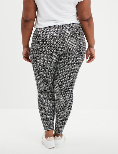 Legging en coton noir femme grande taille