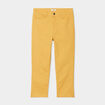 Pantacourt slim 5 poches jaune moutarde femme