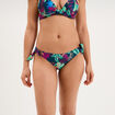Bas de maillot de bain d&eacute;tails noeuds bleu p&eacute;trole femme