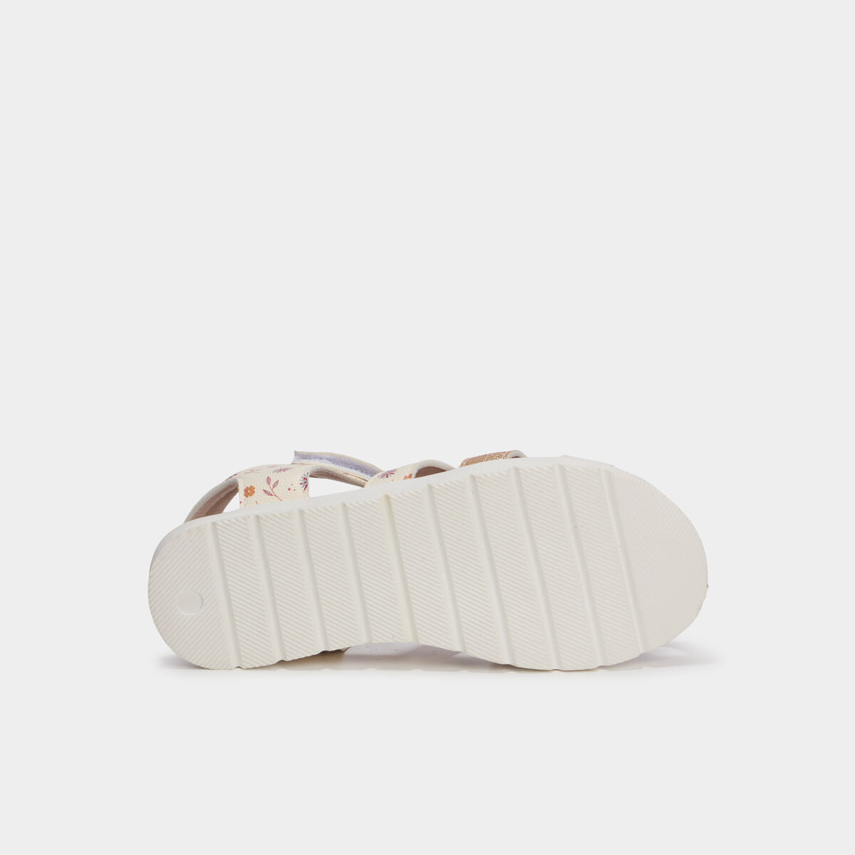 Sandales &agrave; scratchs avec semelle souple multicolore fille