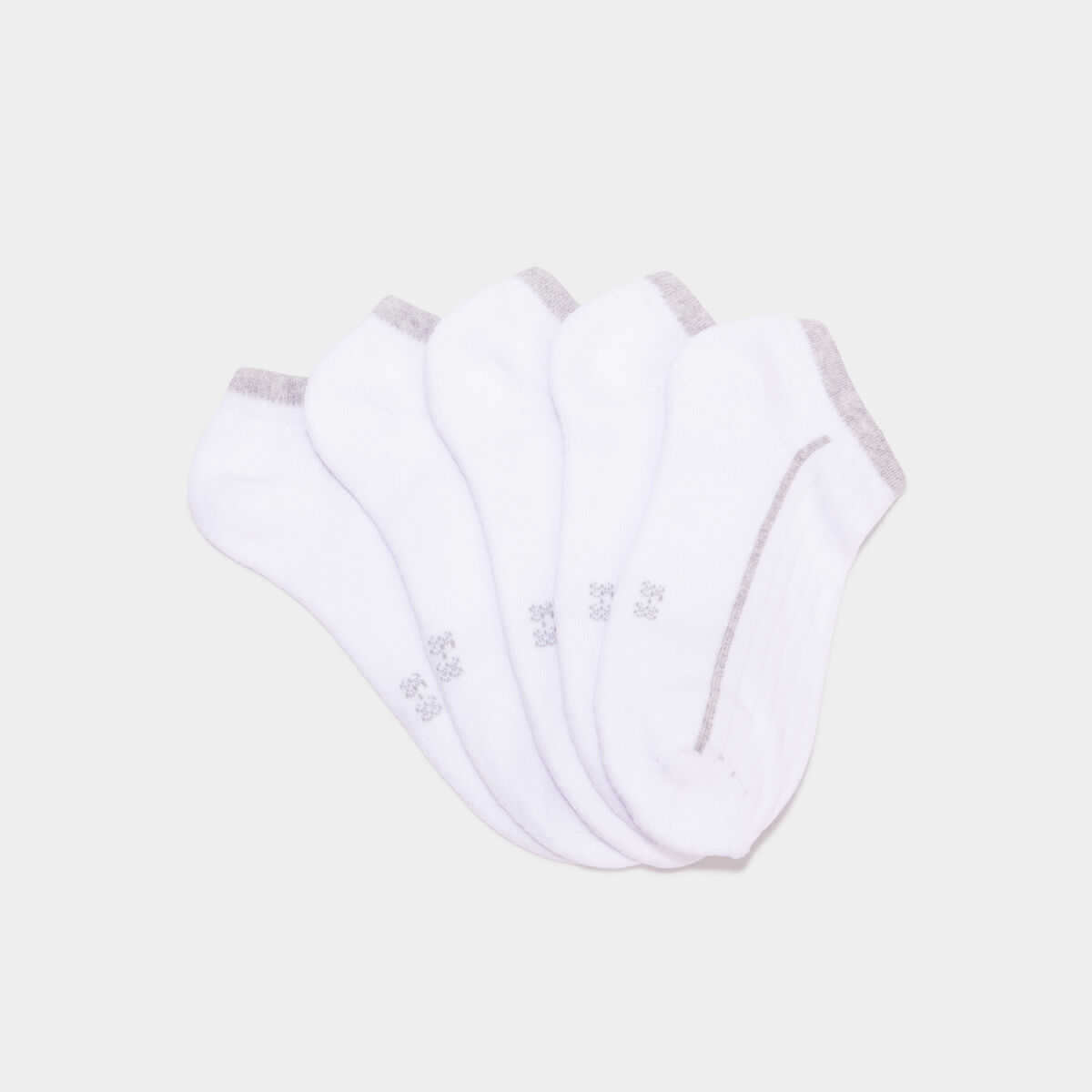 Lot 5 paires chaussettes blanc femme