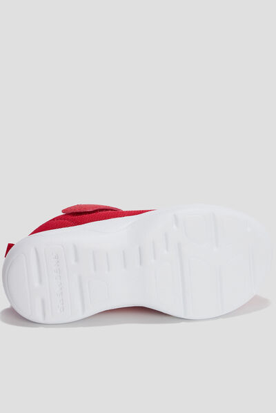 Baskets à scratchs Skechers Skechstepz rouge garçon