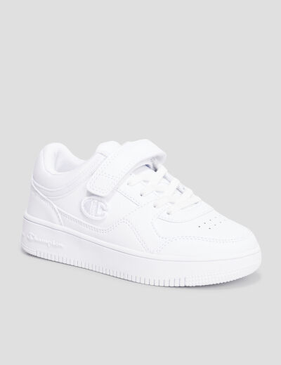 Tennis à lacets Champion Rebound blanc garçon