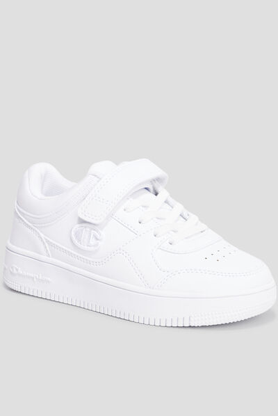 Tennis à lacets Champion Rebound blanc garçon