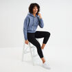 Legging 7/8 &egrave;me taille &eacute;lastiqu&eacute;e noir femme