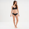 Soutien-gorge emboîtant paddé élastiqué noir femme