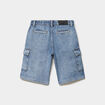 Bermuda en jean regular coton denim double stone gar&ccedil;on