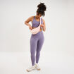 Legging de sport gainant taille haute violet femme