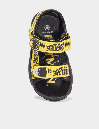 Sandales semelles lumineuses Batman jaune gar&ccedil;on