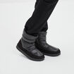 Bottines matelassées doublées noir femme