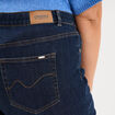Jean flare 5 poches taille haute denim brut femme grande taille