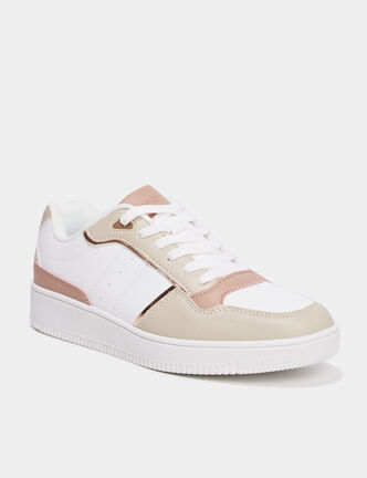 Tennis basses semelle épaisse Creeks sable femme
