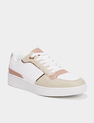 Tennis basses semelle épaisse Creeks sable femme