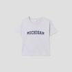 T-shirt pyjama manches courtes coton gris clair femme