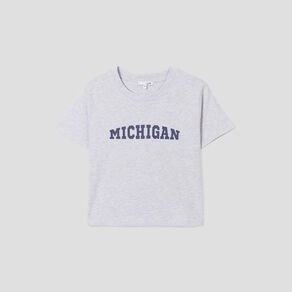 T-shirt pyjama manches courtes coton gris clair femme