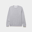 Sweat molleton col rond gris clair homme