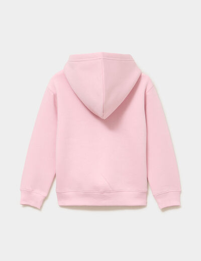 Sweat hoodie &agrave; capuche droit Pok&eacute;mon rose fille