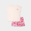 Ensemble pyjama short et t-shirt rose femme