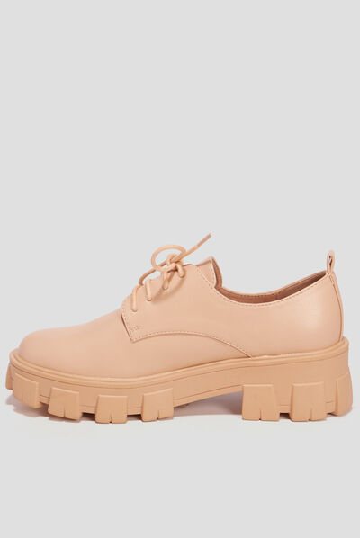 Derbies à lacets Liberto sable femme