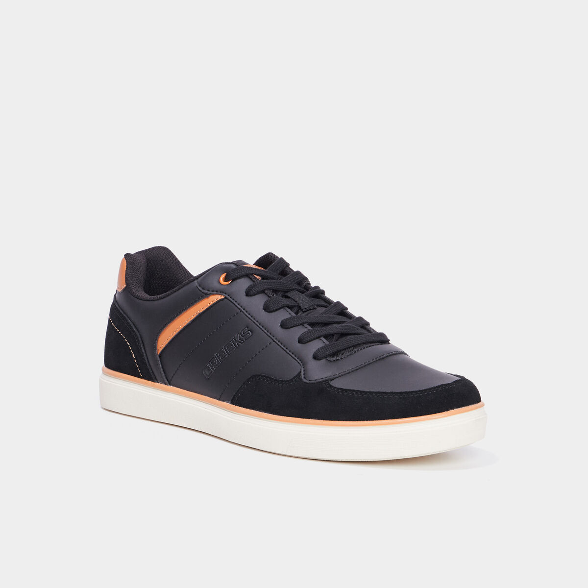 Tennis basses à lacets noir homme
