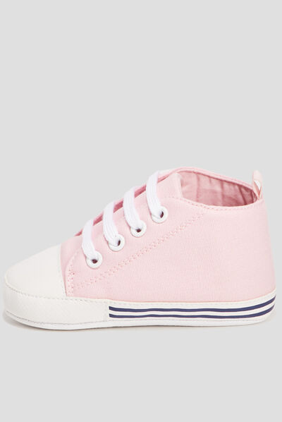 Tennis à lacets Creeks rose bébé fille