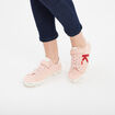 Tennis basses à scratchs Kickers Gody rose fille