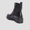 Bottines ranger avec boucles noir femme
