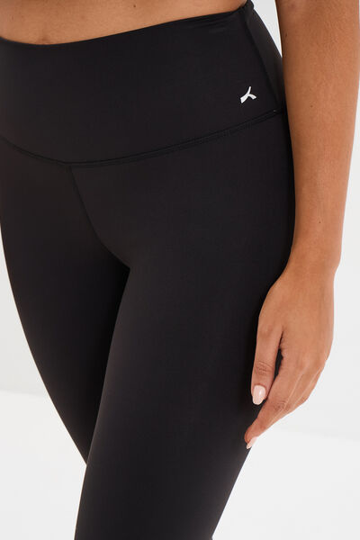 Legging corsaire de sport stretch noir femme