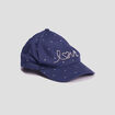 Casquette avec perles bleu marine fille