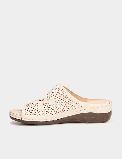 Sandales perforations Confortissimo blanc femme