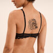 Soutien-gorge foulard avec dentelle noir femme