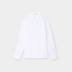 Chemise oversize lin mélangé blanc femme