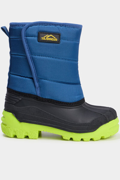 Bottes de neige fourr&eacute;es bleu marine gar&ccedil;on