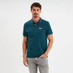 Polo avec broderie poitrine coton Creeks bleu canard homme