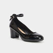 Escarpins vernis à talons noir femme