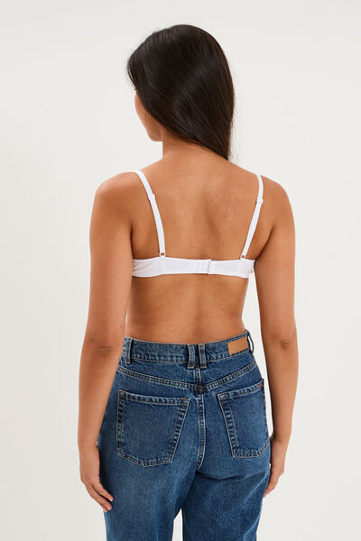 Soutien-gorge padd&eacute; embo&icirc;tant blanc femme