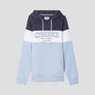 Sweat &agrave; capuche hoodie molleton Creeks bleu ciel homme
