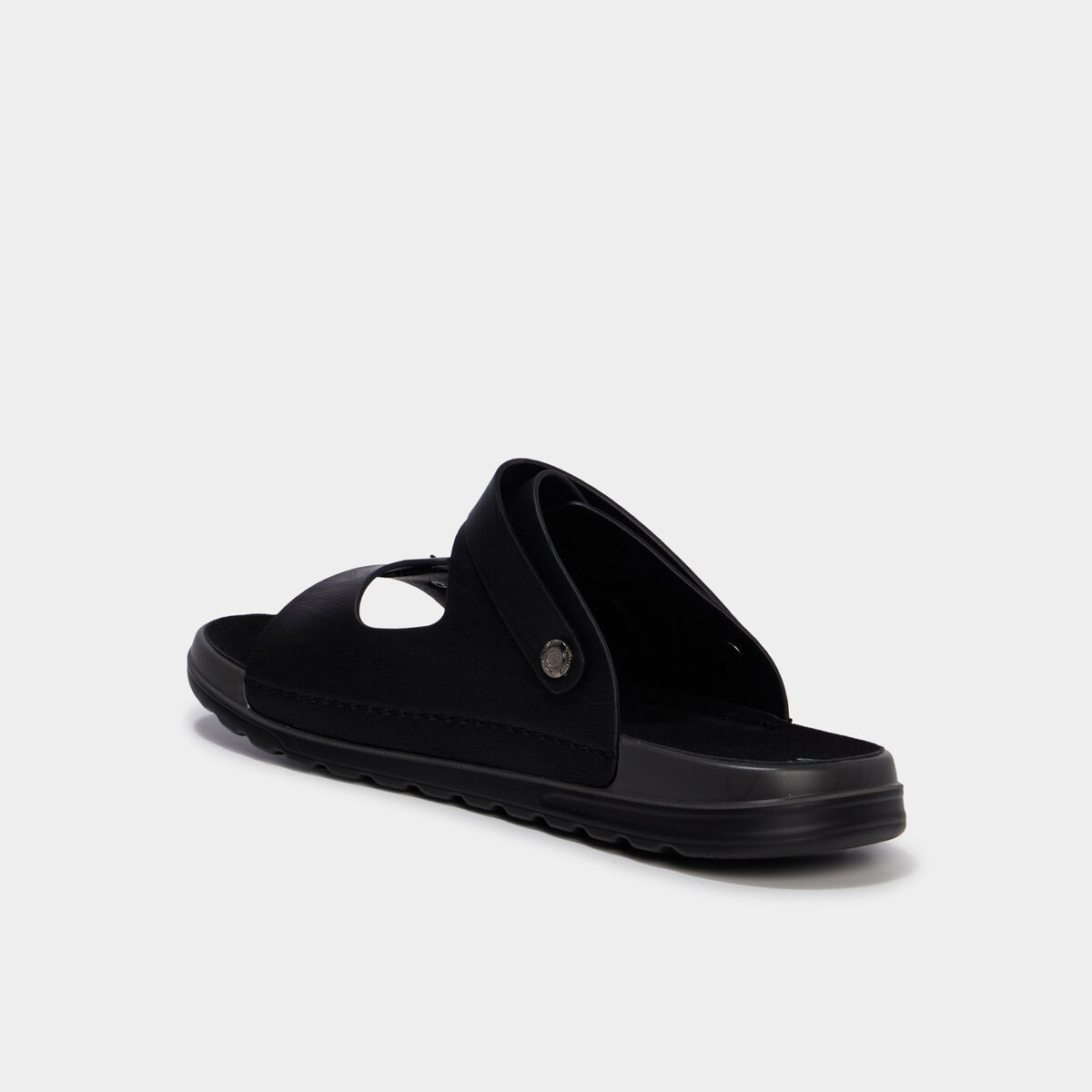 Sandales avec boucles noir homme