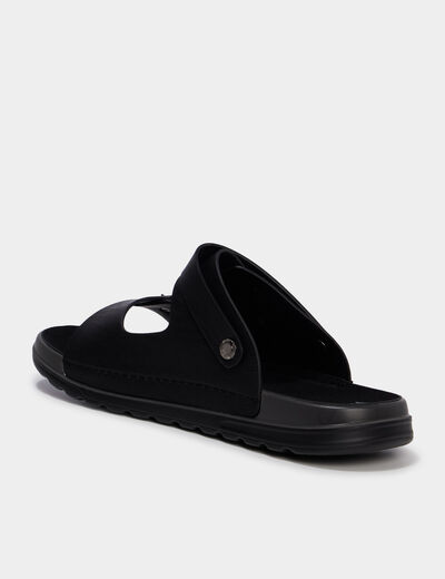 Sandales avec boucles noir homme