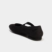 Ballerines bouts carrés noir femme