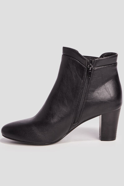 Bottines à talons noir femme