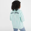Chemise oversize manches longues Creeks vert menthe femme