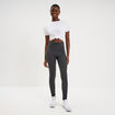 Legging taille haute coton noir femme