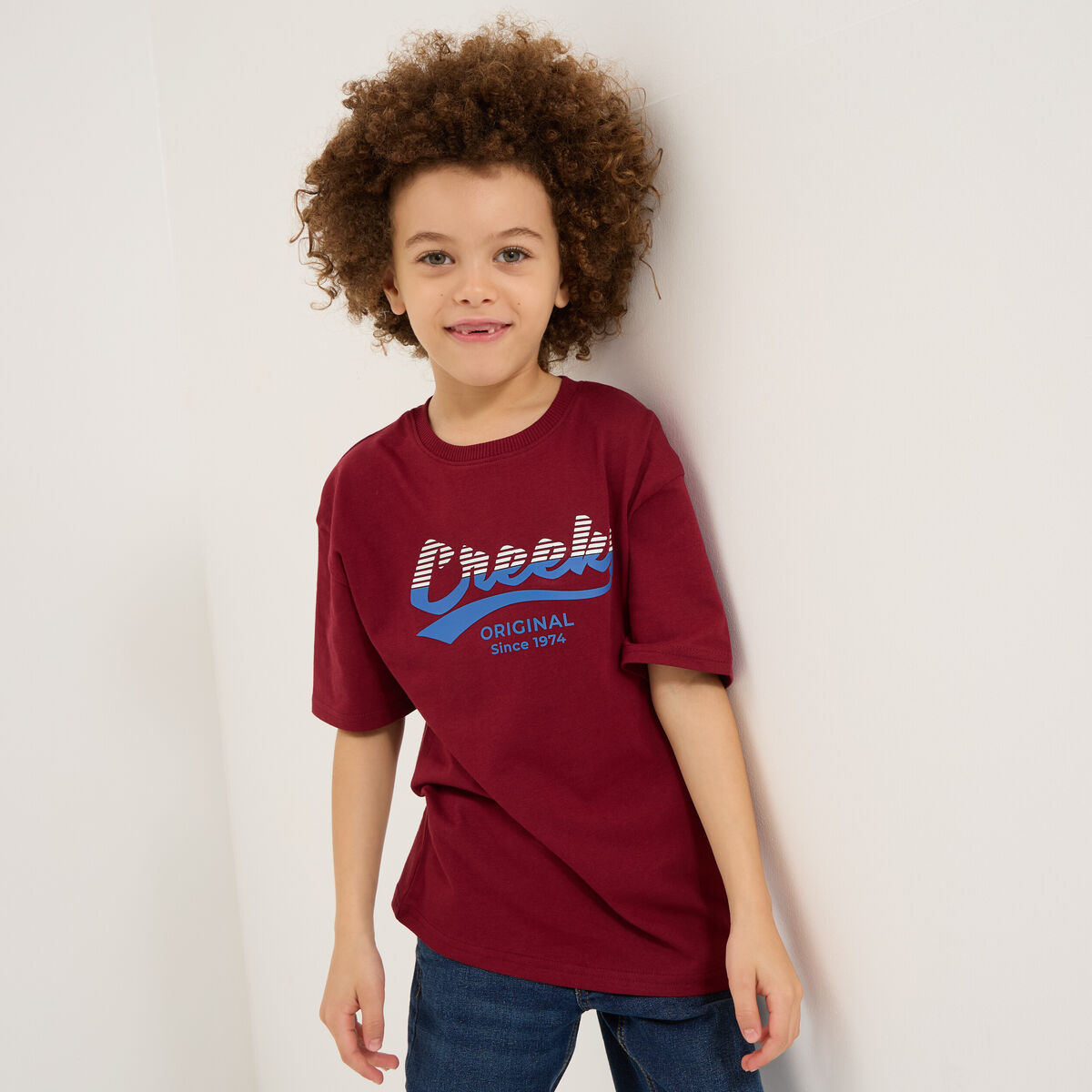 Polo garçon rouge 9-10 ans TEX à Prix