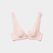 Soutien-gorge foulard dentelle rose clair femme